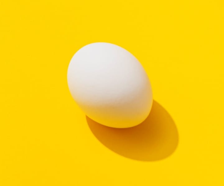 An egg representing transformation